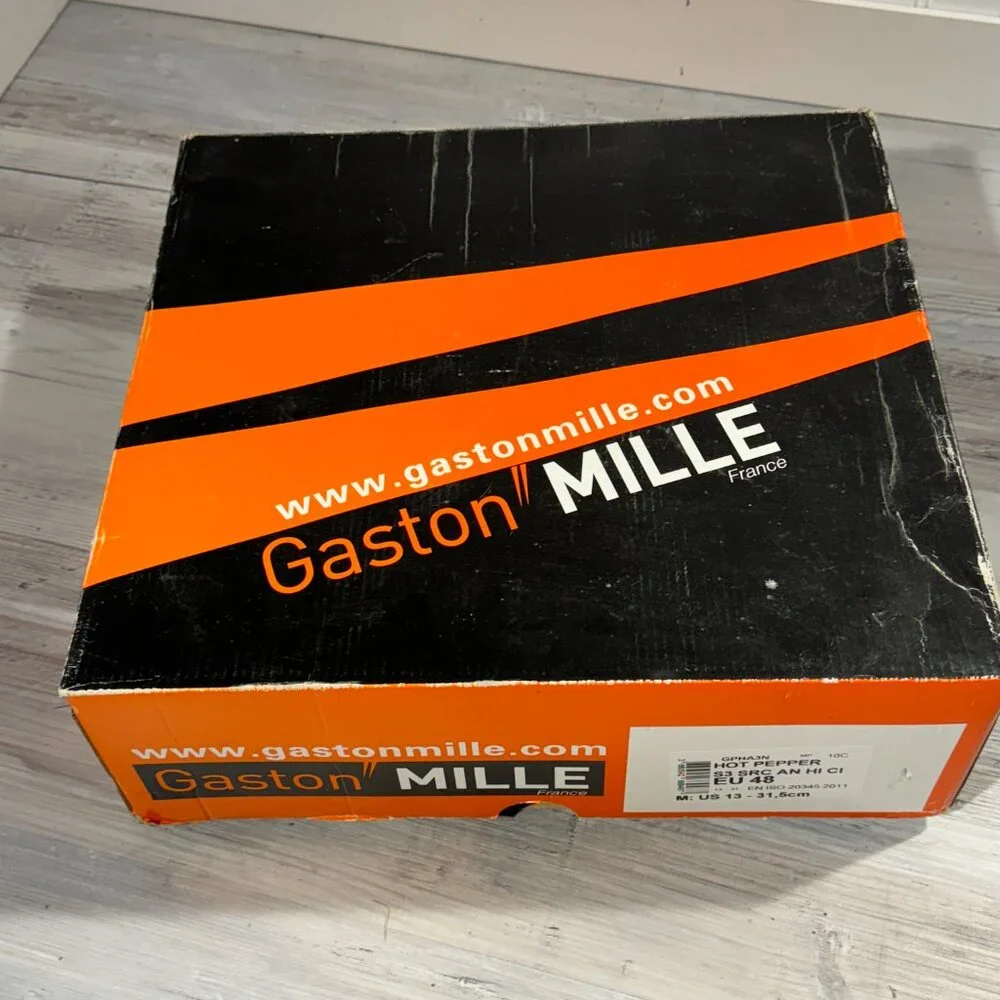 GASTON MILLE INC Heavy Industry Work Boots Size 13 Work Shoe Hot Pepper‎ GPHA3N